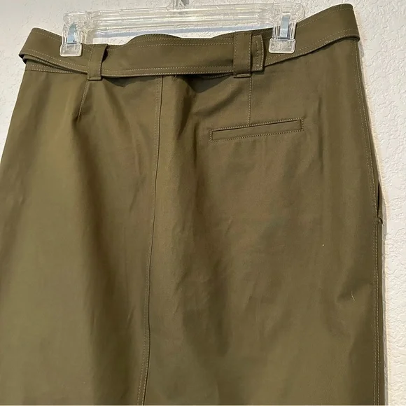 New $119 Zara Surplus Military Khaki Skirt SRPLS CTTN SKRT 07 Large 9382/053 - Picture 5 of 8